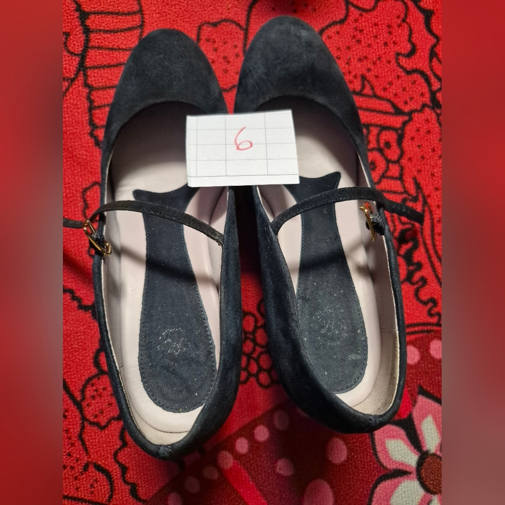 Elegant Black Mary Jane Shoes Size 9.5 Also In Matching Gray 9.5